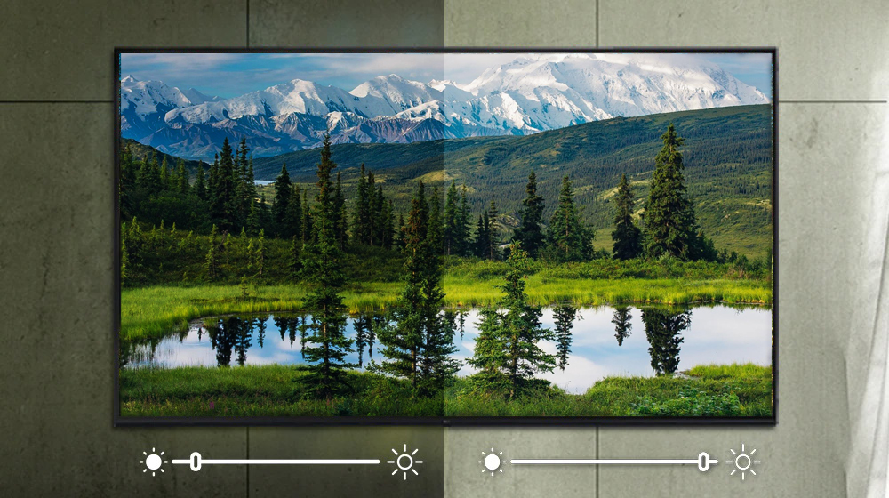 کیفیت تصویر و ویژگی‌های صفحه نمایش تلویزیون 55 اینچ ال جی مدل UQ9100