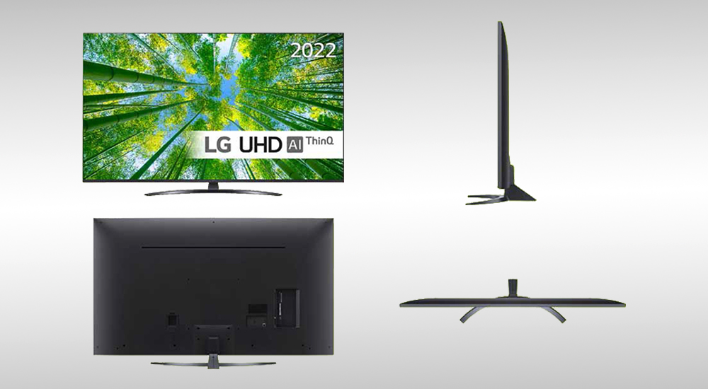 طراحی ظاهری تلویزیون هوشمند ال جی مدل 60UQ8100